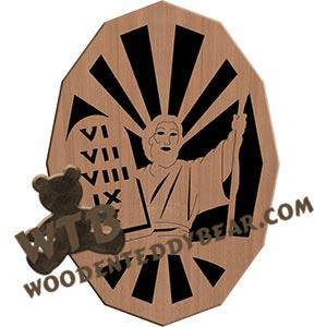 Moses & Commandments fretwork scroll saw pattern |The Wooden Teddy Bear