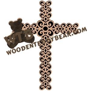 Lace Cross fretwork scroll saw pattern |The Wooden Teddy Bear