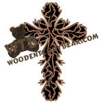 Leaf Cross fretwork scroll saw pattern |The Wooden Teddy Bear