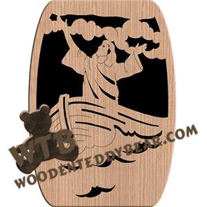 Jesus Calms the Storm fretwork scroll saw pattern |The Wooden Teddy Bear