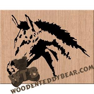 Horse Head fretwork scroll saw pattern |The Wooden Teddy Bear