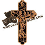 Cyclist's Cross fretwork scroll saw pattern |The Wooden Teddy Bear