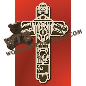 Teacher's Cross fretwork scroll saw pattern |The Wooden Teddy Bear