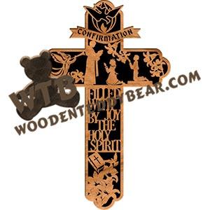 Confirmation Cross fretwork scroll saw pattern |The Wooden Teddy Bear