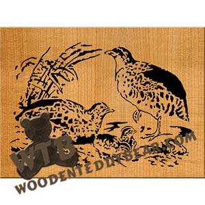 Quails fretwork scroll saw pattern |The Wooden Teddy Bear