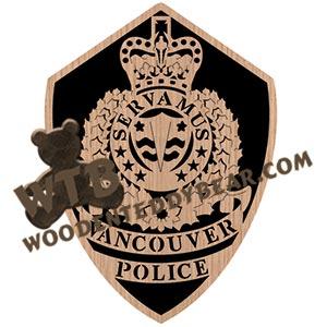 Canadian Police Plaque fretwork scroll saw pattern |The Wooden Teddy Bear