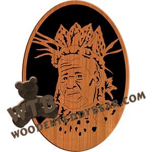 African King fretwork scroll saw pattern |The Wooden Teddy Bear