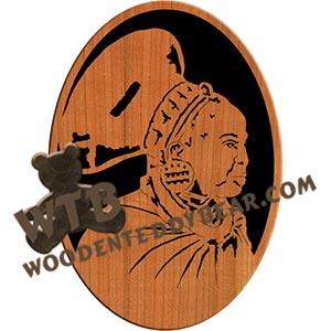 African Queen fretwork scroll saw pattern |The Wooden Teddy Bear