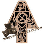 Construction Workers Plaque fretwork scroll saw pattern |The Wooden Teddy Bear