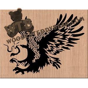 Bald Eagle fretwork scroll saw pattern |The Wooden Teddy Bear