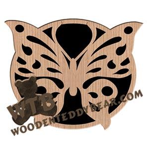 Butterfly Trivet #1 fretwork scroll saw pattern |The Wooden Teddy Bear