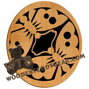 Butterfly Trivet #2 fretwork scroll saw pattern |The Wooden Teddy Bear