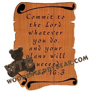 Scrolls Proverbs 16:3 fretwork scroll saw pattern |The Wooden Teddy Bear
