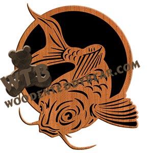 Koi Carp fretwork scroll saw pattern |The Wooden Teddy Bear