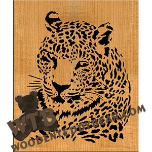 Leopard fretwork scroll saw pattern |The Wooden Teddy Bear
