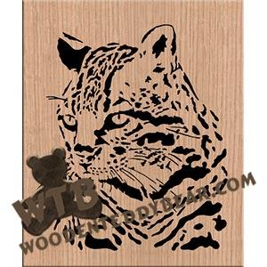 Ocelot fretwork scroll saw pattern |The Wooden Teddy Bear