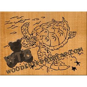 Sea Turtle fretwork scroll saw pattern |The Wooden Teddy Bear