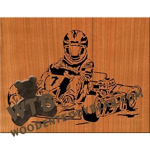 Go-Kart Racer fretwork scroll saw pattern |The Wooden Teddy Bear