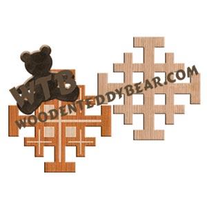 Jerusalem Crosses fretwork scroll saw pattern |The Wooden Teddy Bear