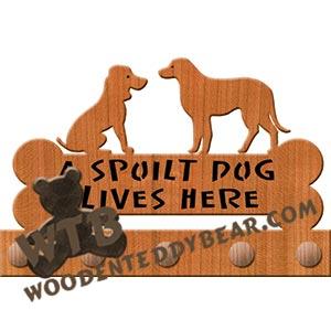 Dog Key Plaque fretwork scroll saw pattern |The Wooden Teddy Bear