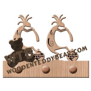 Kokopelli Key Plaque fretwork scroll saw pattern |The Wooden Teddy Bear