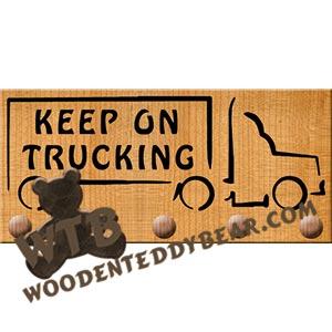 Trucking Key Plaque fretwork scroll saw pattern |The Wooden Teddy Bear