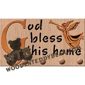 God Bless Key Plaque fretwork scroll saw pattern |The Wooden Teddy Bear