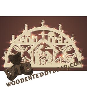 Lighted Nativity Arch #2 fretwork scroll saw pattern |The Wooden Teddy Bear