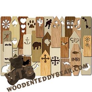 Bookmark Set #2 fretwork scroll saw pattern |The Wooden Teddy Bear