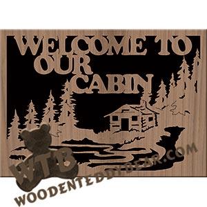 Welcome to Cabin fretwork scroll saw pattern |The Wooden Teddy Bear