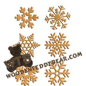 Snowflakes fretwork scroll saw pattern |The Wooden Teddy Bear