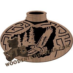 Eagle Pottery fretwork scroll saw pattern |The Wooden Teddy Bear