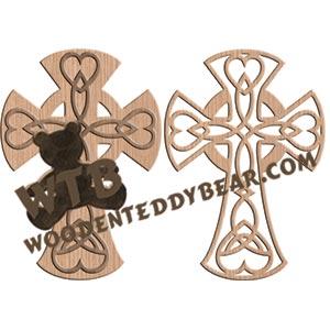 Celtic Cross #5 fretwork scroll saw pattern |The Wooden Teddy Bear