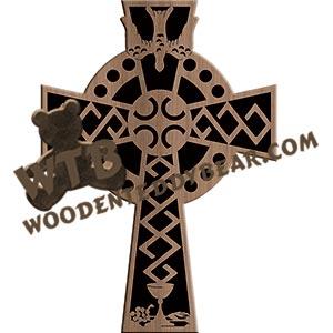 Celtic Cross #6 fretwork scroll saw pattern |The Wooden Teddy Bear