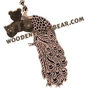 Peacock fretwork scroll saw pattern |The Wooden Teddy Bear