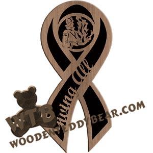 Giving All Freedom Ribbon fretwork scroll saw pattern |The Wooden Teddy Bear