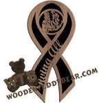 Giving All Freedom Ribbon fretwork scroll saw pattern |The Wooden Teddy Bear