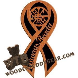 Always Ready Freedom Ribbon fretwork scroll saw pattern |The Wooden Teddy Bear