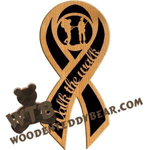 Walk the Walk Freedom Ribbon fretwork scroll saw pattern |The Wooden Teddy Bear