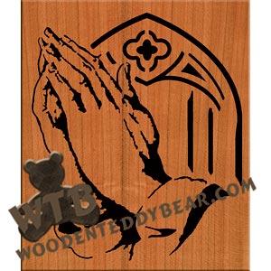 Praying Hands #2 fretwork scroll saw pattern |The Wooden Teddy Bear