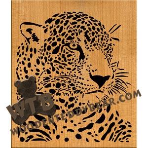 Jaguar Portrait fretwork scroll saw pattern |The Wooden Teddy Bear