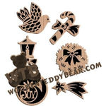 Ornament Set #8 fretwork scroll saw pattern |The Wooden Teddy Bear