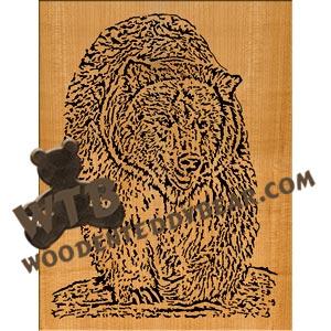 Black Bear Advanced fretwork scroll saw pattern |The Wooden Teddy Bear