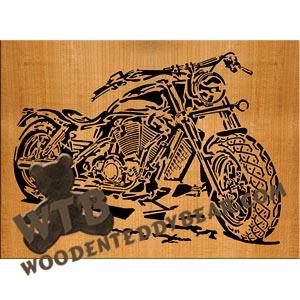 Custom Motorcycle fretwork scroll saw pattern |The Wooden Teddy Bear