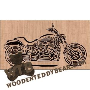 Harley V Rod fretwork scroll saw pattern |The Wooden Teddy Bear