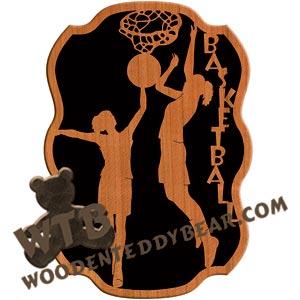 Girls Basketball fretwork scroll saw pattern |The Wooden Teddy Bear