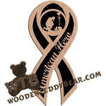 American Hero Freedom Ribbon fretwork scroll saw pattern |The Wooden Teddy Bear