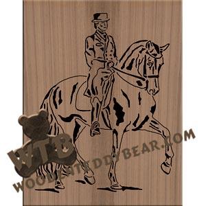 Dressage Horse #1 fretwork scroll saw pattern |The Wooden Teddy Bear