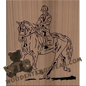 Dressage Horse #2 fretwork scroll saw pattern |The Wooden Teddy Bear