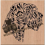 Giant Schnauzer Portrait fretwork scroll saw pattern |The Wooden Teddy Bear